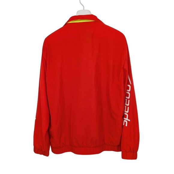 Speedo Y2K Meshed Lined Track Jacket Men Size L Windbreaker Gorpcore Sporty 90s - Picture 2 of 11